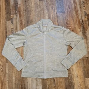 Mountain Hardwear Zip Up Heathered Gray Sweater